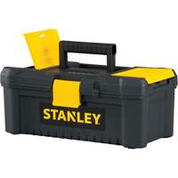 Essential&reg; Tool Box with Tray, 12-1/2" W x 7-3/8" D x 5-1/8" H, Black/Yellow EastCoast Offshore Supplies