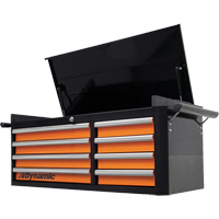 Top Chest, 42" W, 8 Drawers, Black/Orange EastCoast Offshore Supplies