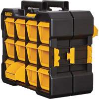 Flip-Bin Organizer, 3-7/8" W x 17-3/4" D x 13-7/8" H, Black/Yellow EastCoast Offshore Supplies
