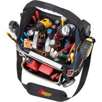 Porte-outils &eacute;lectrique/CHVAC &agrave; base moul&eacute;e, Polyester balistique, 20 pochettes, Noir/Bleu EastCoast Offshore Supplies
