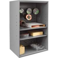Armoire d'entreposage de produits abrasifs avec panneau perfor&eacute;, Acier, 19-7/8" x 14-1/4" x 32-3/4", Gris EastCoast Offshore Supplies