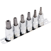 Jeu de douilles &agrave; embout inviolables SS386TB, Torx inviolable, Prise 3/8", 6 mr EastCoast Offshore Supplies
