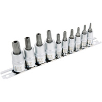 SS1438-10TB 10-Piece 1/4" & 3/8" Drive Tamperproof TORX&reg; Bit Socket Set EastCoast Offshore Supplies