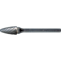 Solid Carbide Burrs - Tree Shape with Ball Nose, SF-1, 1/4" Dia., 5/8" Depth of Cut EastCoast Offshore Supplies