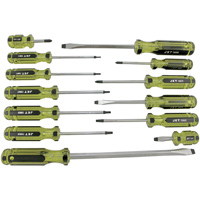 Jeu de tournevis &agrave; manche g&eacute;ante pour m&eacute;caniciens JHMSS-13, 13 mcx, Magn&eacute;tique EastCoast Offshore Supplies