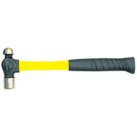 Heavy-Duty Fibreglass Handle Ball Pein Hammer, 8 oz. Head Weight, Plain Face, Cushion Handle EastCoast Offshore Supplies