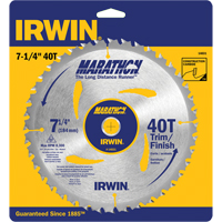 Contractor Saw Blades - Marathon&reg; Saw Blades, 7-1/4", 40 Teeth, Wood Use EastCoast Offshore Supplies