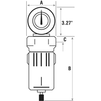 Filtres &agrave; air comprim&eacute;, Modulaire, 3/4" NPT, Drain Automatique EastCoast Offshore Supplies