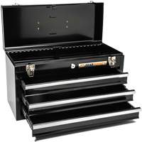 Boîte &agrave; outils portative, 20" la, 3 tiroirs, Noir EastCoast Offshore Supplies