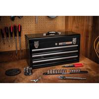 Boîte &agrave; outils portative, 20" la, 3 tiroirs, Noir EastCoast Offshore Supplies