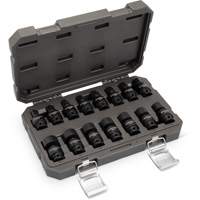 15-Piece 3/8" Drive 6 Point Universal Impact Metric Flex Socket Set EastCoast Offshore Supplies