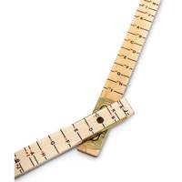 R&egrave;gle de maçon surdimensionn&eacute; Red End, 6' lo, Bois, Graduations de 1/16" EastCoast Offshore Supplies