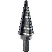 #4 Step Drill Bit, 3/16" - 7/8" , 1/16" Increments, High Speed Steel EastCoast Offshore Supplies