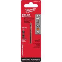 Foret s&eacute;rie courte Thunderbolt, Acier rapide, 1/16", 1-7/8" lo, 7/8" Cannelure, 135° Angle EastCoast Offshore Supplies