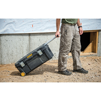 Tool Box on Wheels, 12-1/2" W x 28-1/2" D x 12" H, Black EastCoast Offshore Supplies