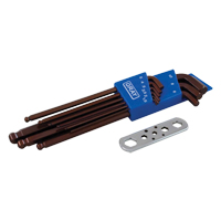 Long Arm Ball Hex Key Set, 9 Pcs., Metric EastCoast Offshore Supplies