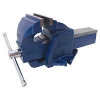 Ductile Iron Mechanics Bench Vise, 5" Jaw Width, 3-3/10" Throat Depth EastCoast Offshore Supplies