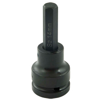 Bit Socket, Hex, 14 mm x 102 mm L, 3/4" Drive EastCoast Offshore Supplies