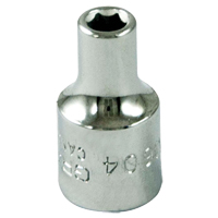 Socket, 4 mm, 1/4" Drive, 6 Points EastCoast Offshore Supplies