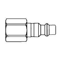 Quick Couplers - 1/2" Industrial, One Way Shut-Off - Plugs, 3/8" EastCoast Offshore Supplies