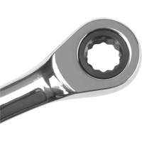 Cl&eacute; mixte &agrave; cliquet m&eacute;trique, 12 pans, 7 mm, Fini Chrome EastCoast Offshore Supplies