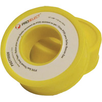 Gas & Oil PTFE Pipe Thread Tape, 12.7 mm (1/2") x 6.6 m (21.67'), Yellow EastCoast Offshore Supplies