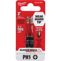 Embout de tournevis Shockwave Impact Duty, Phillips, #1, Prise 1/4" EastCoast Offshore Supplies