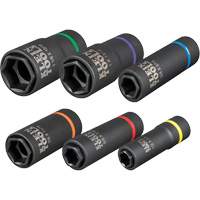 2-in-1 6-Piece Socket Set, 6 Pcs, Impact, Deep EastCoast Offshore Supplies