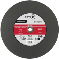 Meule &agrave; tronçonner PowerPlus A24R, 12" x 1/8", Arbre de 20 mm, Type 1, 6600 Tr/min EastCoast Offshore Supplies
