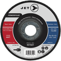 Meule &agrave; tronçonner PowerPlus A60T, 4-1/2" x 3/64", Arbre de 7/8", Type 27, 13 300 Tr/min EastCoast Offshore Supplies