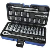 Jeux Rochets & douilles &agrave; 12 pans combin&eacute;s, 30 Mcx, Prise de 3/8", Profond EastCoast Offshore Supplies