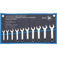 SCWS-10M Jeux de cl&eacute;s courtes, Combinaison, 10 morceaux, M&eacute;trique EastCoast Offshore Supplies