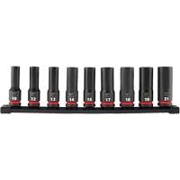Jeu de douilles m&eacute;triques &agrave; 6 pans Shockwave Impact Duty, 9 Mcx, Chocs, Prise de 1/2", Profond EastCoast Offshore Supplies