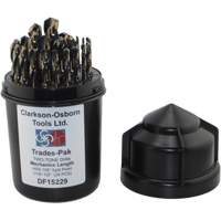 Jeu de forets de m&eacute;canicien 2 tons 29 mcx, Acier rapide EastCoast Offshore Supplies
