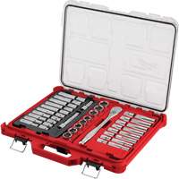 Jeu de cliquets et rochets avec organisateur &agrave; profil bas PACKOUT, 47 Mcx, Prise de 1/2", Profond EastCoast Offshore Supplies
