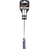 Blue Transparent Striped Slotted Screwdriver, 1/8" Tip, Round, Plastic Handle EastCoast Offshore Supplies