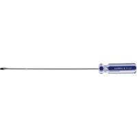 Blue Transparent Striped Slotted Screwdriver, 1/8" Tip, Round, Plastic Handle EastCoast Offshore Supplies
