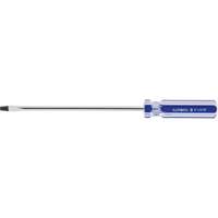Blue Transparent Striped Slotted Screwdriver, 3/16" Tip, Round, Plastic Handle EastCoast Offshore Supplies