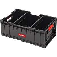 Arx Tool Crate with Dividers, 22-7/10" x 14-1/10" x 9-3/10", Black EastCoast Offshore Supplies