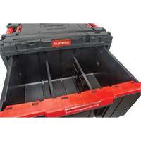 Arx&reg; Single Drawer Toolbox, 11-1/5" W x 18-3/10" D x 9-1/10" H, Black/Red EastCoast Offshore Supplies