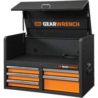 GSX Series Tool Chest, 36" W, 5 Drawers, Black/Orange EastCoast Offshore Supplies