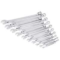 12-Point Long Pattern Combination SAE Wrench Set in Foam Storage Tray, Open-Ended, 19 Pieces, Imperial EastCoast Offshore Supplies
