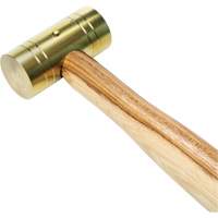 Brass Hammer with Hickory Handle, 1 lbs Head Weight, 11" L EastCoast Offshore Supplies