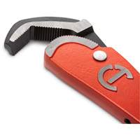 Self-Adjusting Steel Pipe Wrench, 2-1/2" Jaw Capacity, 16" Long, Powder Coated Finish, Non-Ergonomic Handle EastCoast Offshore Supplies