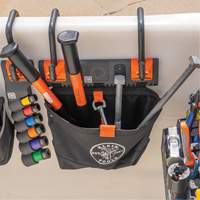 Module de poche pour quincaillerie avec crochet en S Bucket Work Centre, Nylon, 1 pochettes, Noir/Orange EastCoast Offshore Supplies