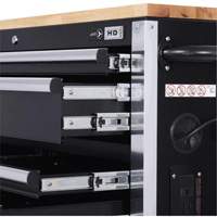 HDRC5212 HD Series Roller Cabinet, 12 Drawers, 51-1/4" W x 21" D x 40-3/10" H, Black EastCoast Offshore Supplies