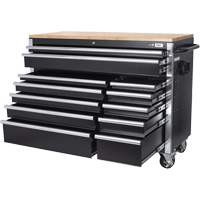 HDRC5212 HD Series Roller Cabinet, 12 Drawers, 51-1/4" W x 21" D x 40-3/10" H, Black EastCoast Offshore Supplies