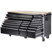 HDRC7220 HD Series Roller Cabinet, 20 Drawers, 72" W x 24" D x 42-3/10" H, Black EastCoast Offshore Supplies