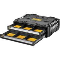 Bloc &agrave; 2 tiroirs TOUGHSYSTEM 2.0 DXL, 30" x 21-13/20" x 10", Noir/Jaune EastCoast Offshore Supplies