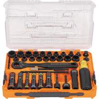 KNECT Complete Impact Pass Through & Flip Socket Set, 39 Pcs, Impact EastCoast Offshore Supplies